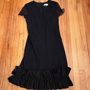 MIKAEL AGHAL black lace Dress Sz 8 #